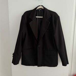 Pretty Little Thing Oversized Black Blazer Jacket